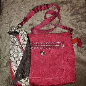 Hot pink Coach Handbag